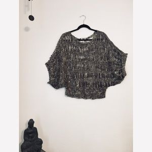 Brown loose fit sheet Knit Sweater- Forever 21